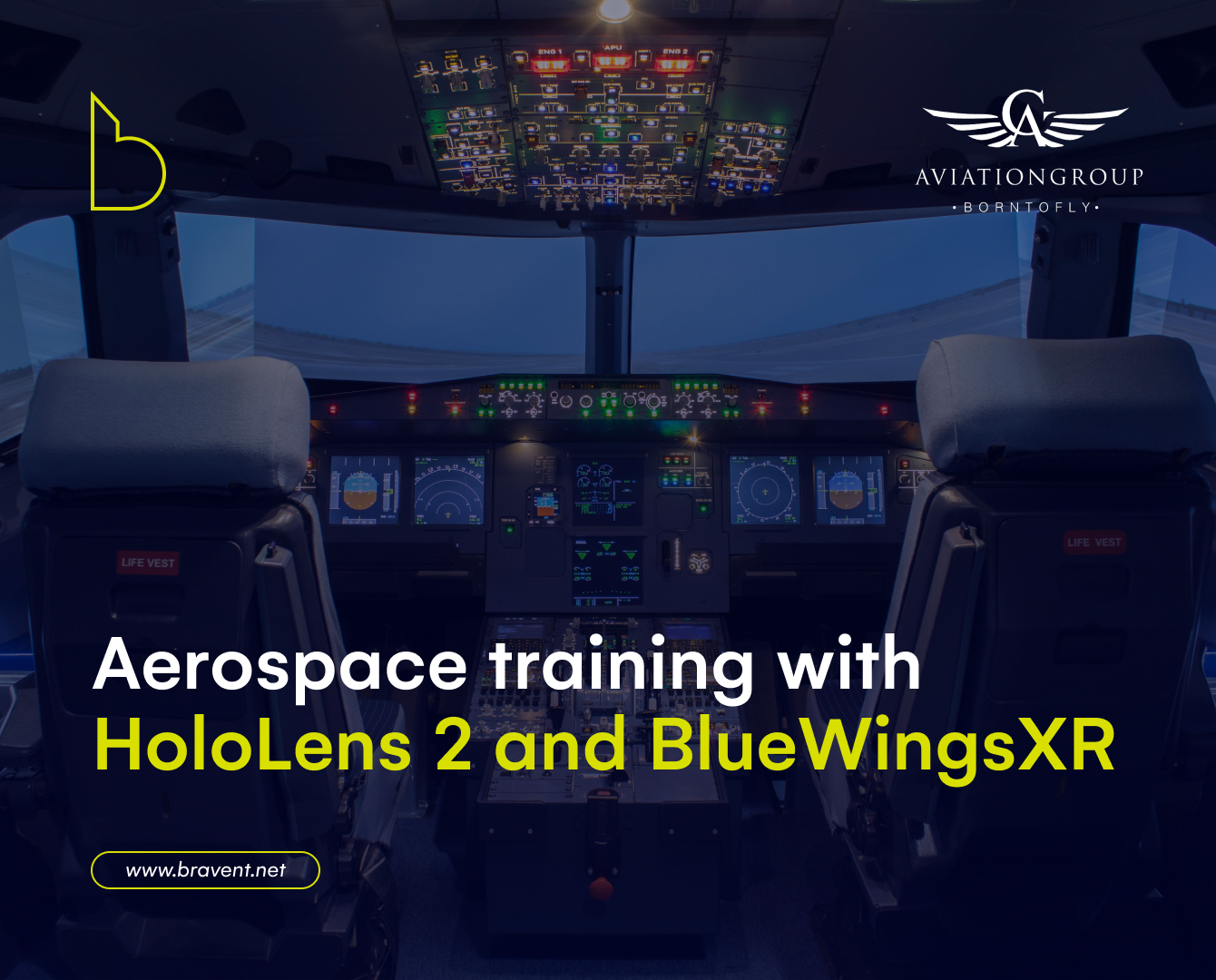 Bravent develops BlueWings XR project for Aviation Group